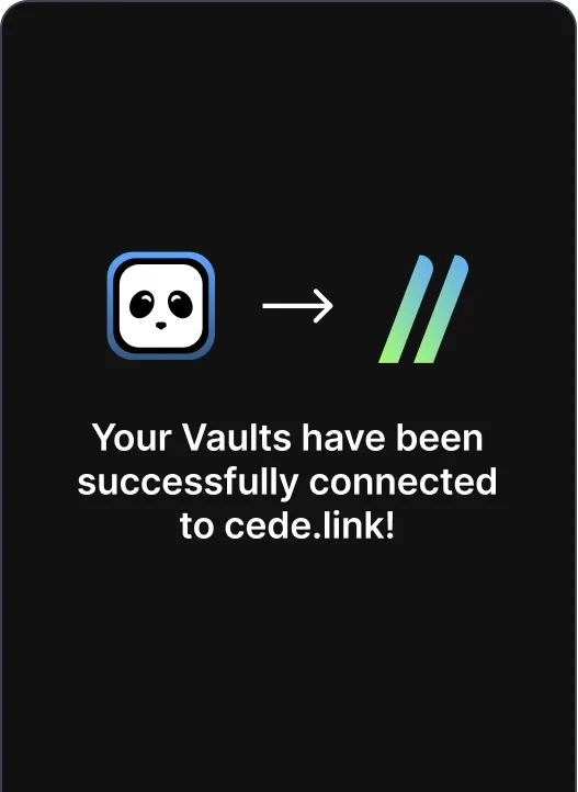 vaults successfully connected